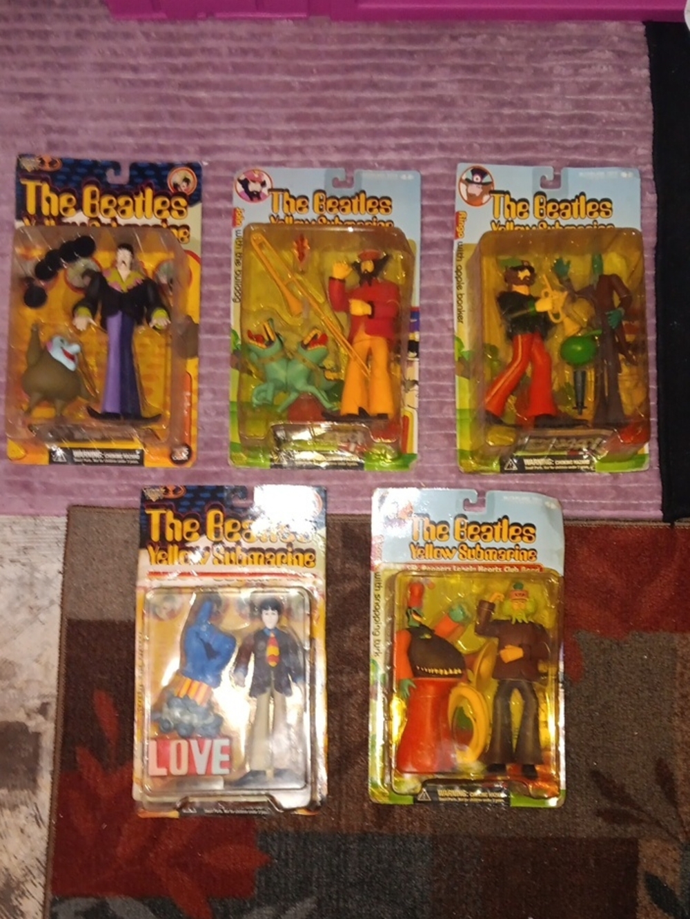 The Beatles Yellow Submarine Kids Action Figures - Multi-Color Set